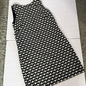 Talbots Black White Butterflies Dress Size 10 NEW NWT Easter Spring Classic Chic